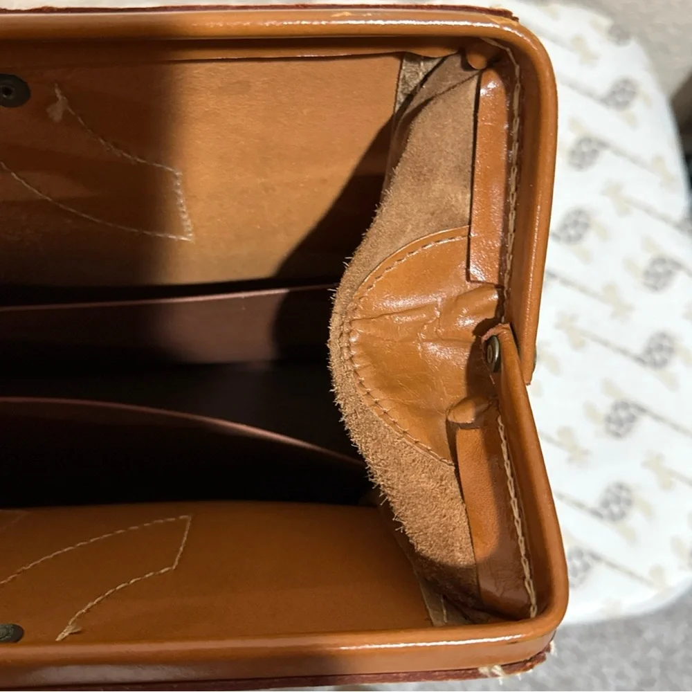 VTG‎ 1960-1970's 7oz Top Grain Cowhide Doctor Briefcase Attache Case Satchel USA